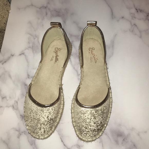 Seychelles Los Angeles Anthropologie gold metallic size 7 - Picture 4 of 15